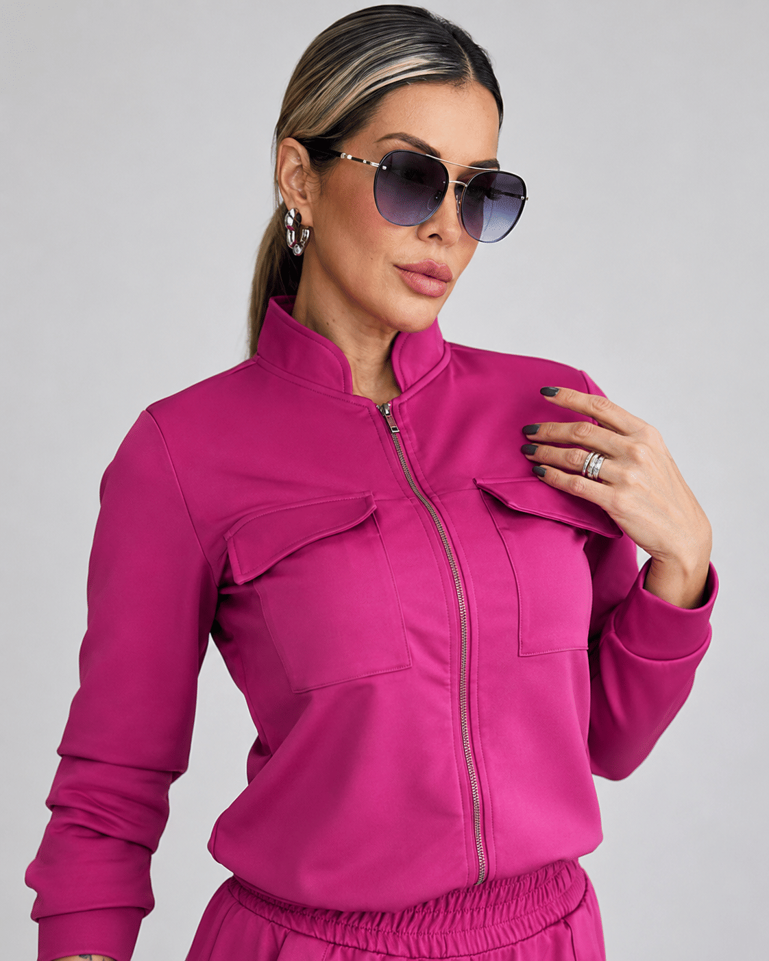 Detalhes da Blusa Dalila Neoprene